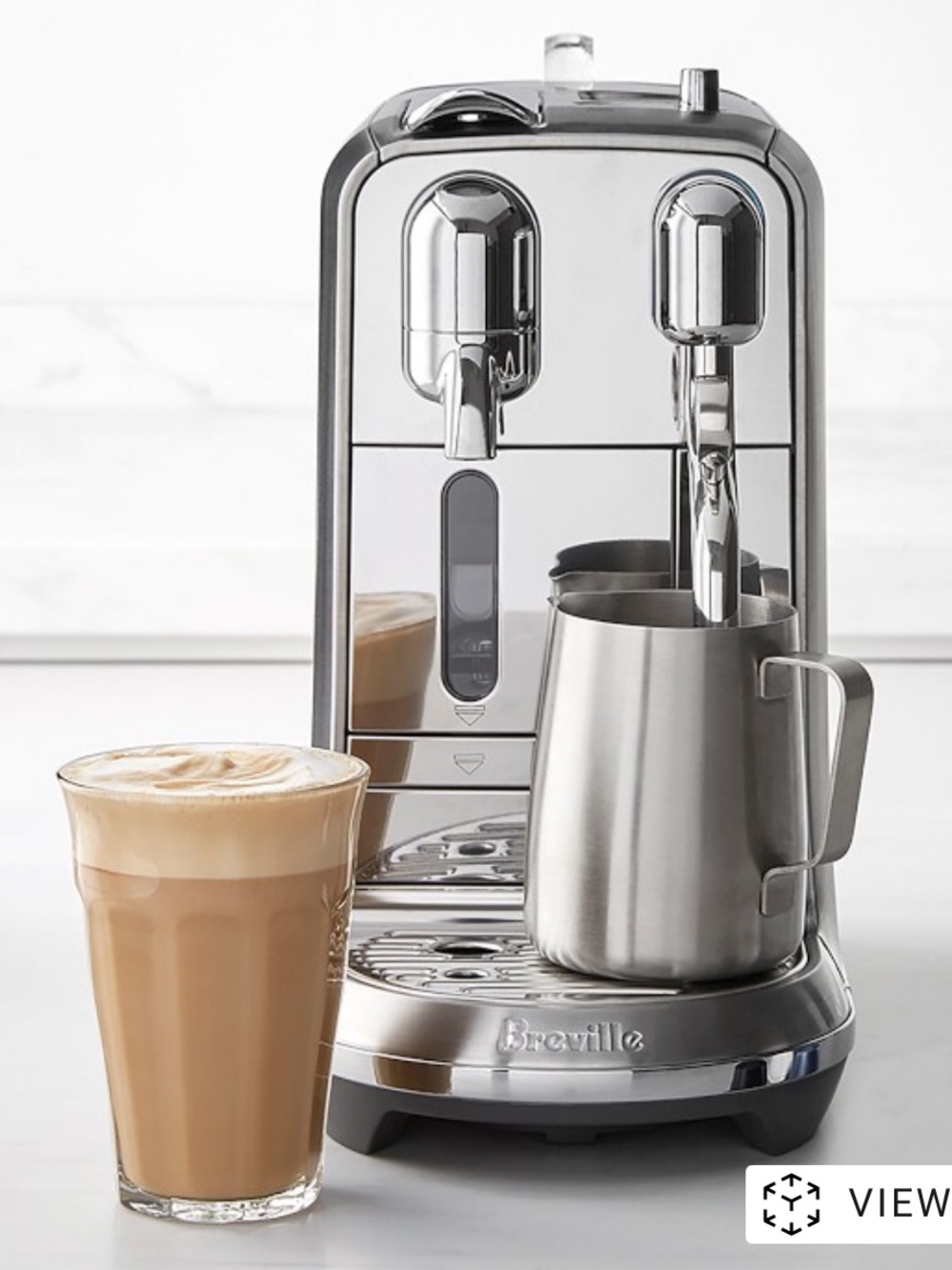 Breville Nespresso, Latte, Cappuccino Silver Coffee Machine